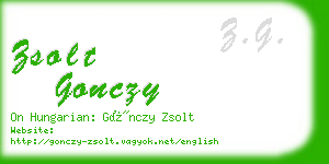 zsolt gonczy business card